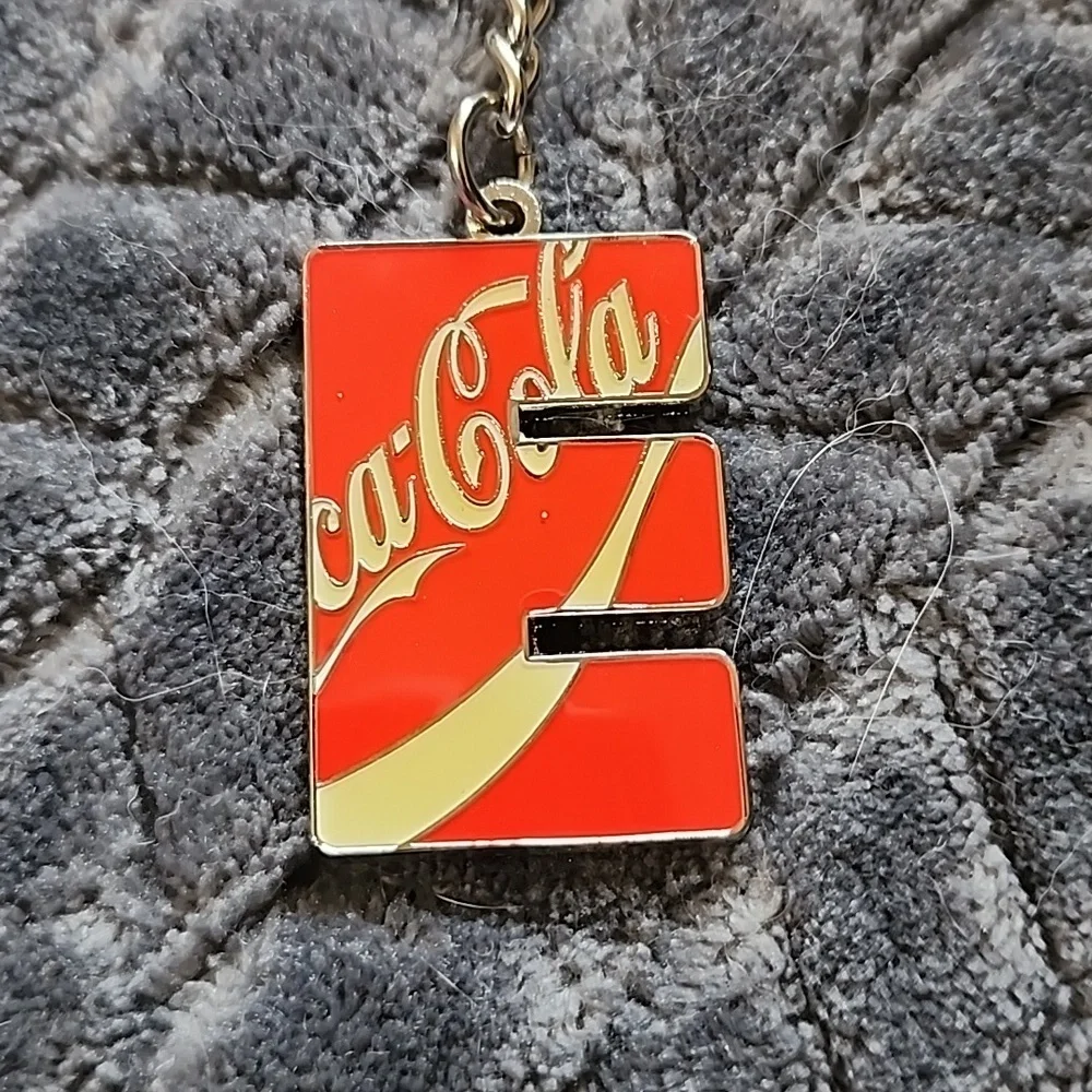 Coca-Cola Letter E Soda Keychain Purse Charm NWT